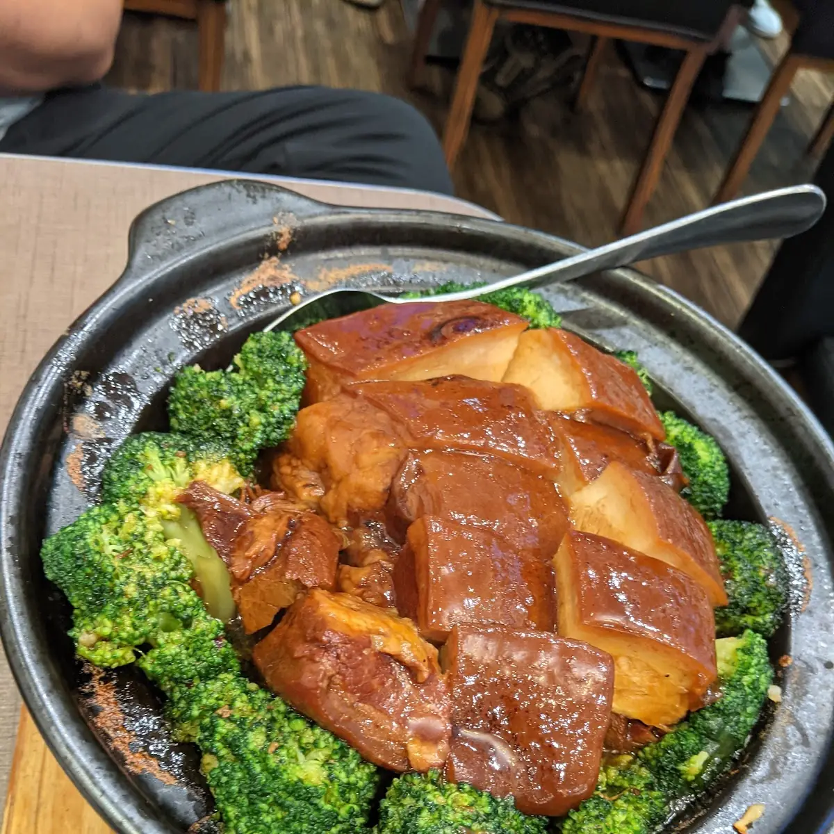 broccoli & beef over rice-西芥兰牛肉饭